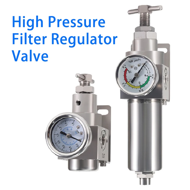 

Stainless Steel High Pressure Filter Valve Pressure Regulating Valve SFR200-02/SR400-03 Pressure Resistance 16 kg