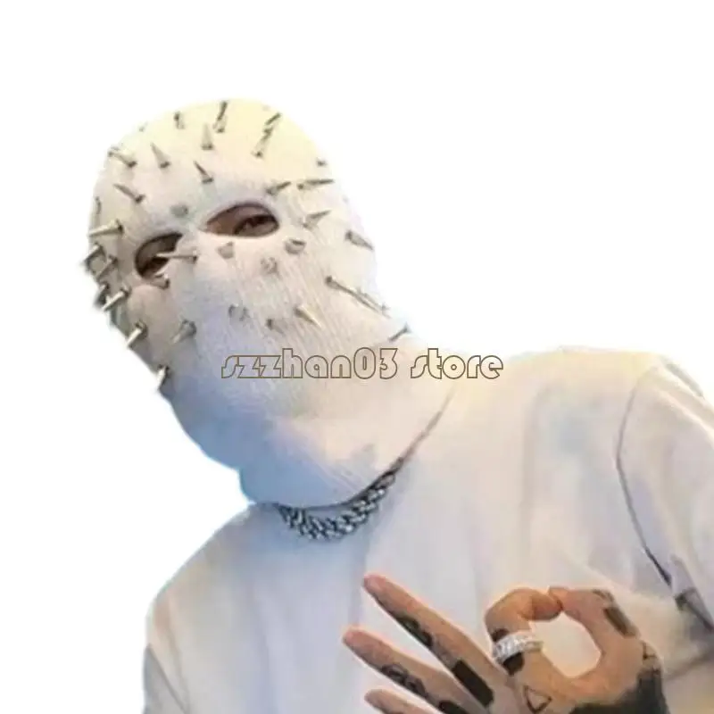 367C قبعة الشتاء الدافئة قبعة متماسكة قبعة للجنسين برشام بالاكلافا قبعة أغطية الرأس الناعمة #2