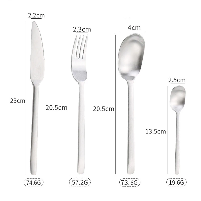 

Industrial Style Durable Stainless Steel Cutlery Knife Fork Spoon Silverware Dinnerware Dishwasher Safe Tableware Gift