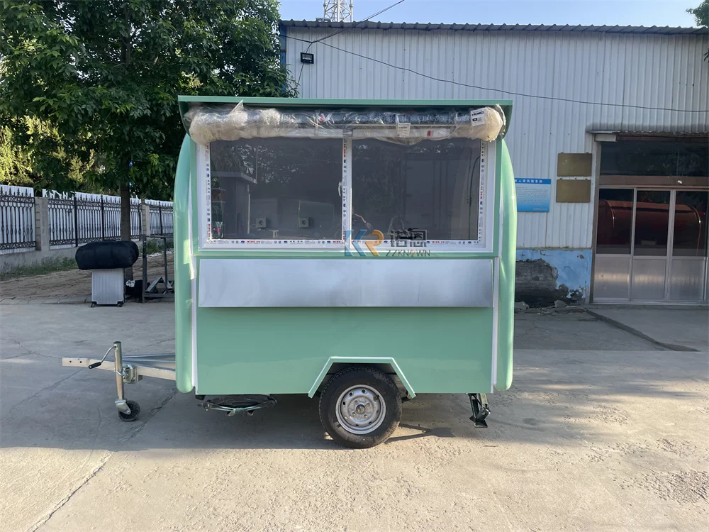 Reboque de comida de concessão personalizado, equipamentos de catering totalmente, lanche de rua, quiosque de café, caminhão de comida rápida para venda