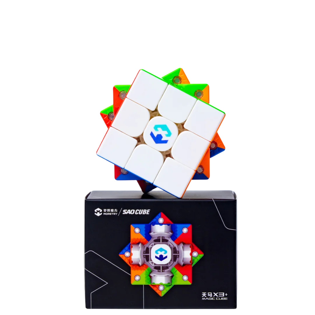 ลูกบาศก์แม่เหล็ก Moretry & SaoCube TianMa X3+ Maglev Ball Core 3x3 แบบมันเงา ของเล่นฝึกสมาธิสำหรับเด็ก