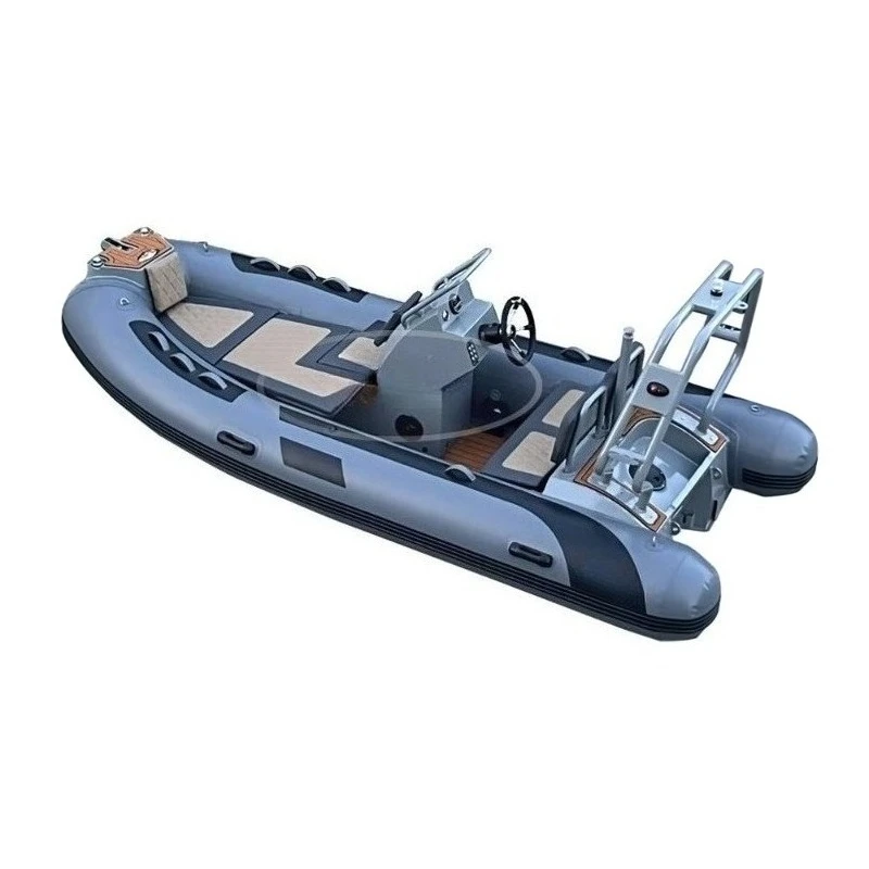 CE Luxury Small Aluminium Rib Boat 390 12.8FT Hypalon Orca Rib Boat With Cabin and Engine Inflatable Boat Tender for Fishing