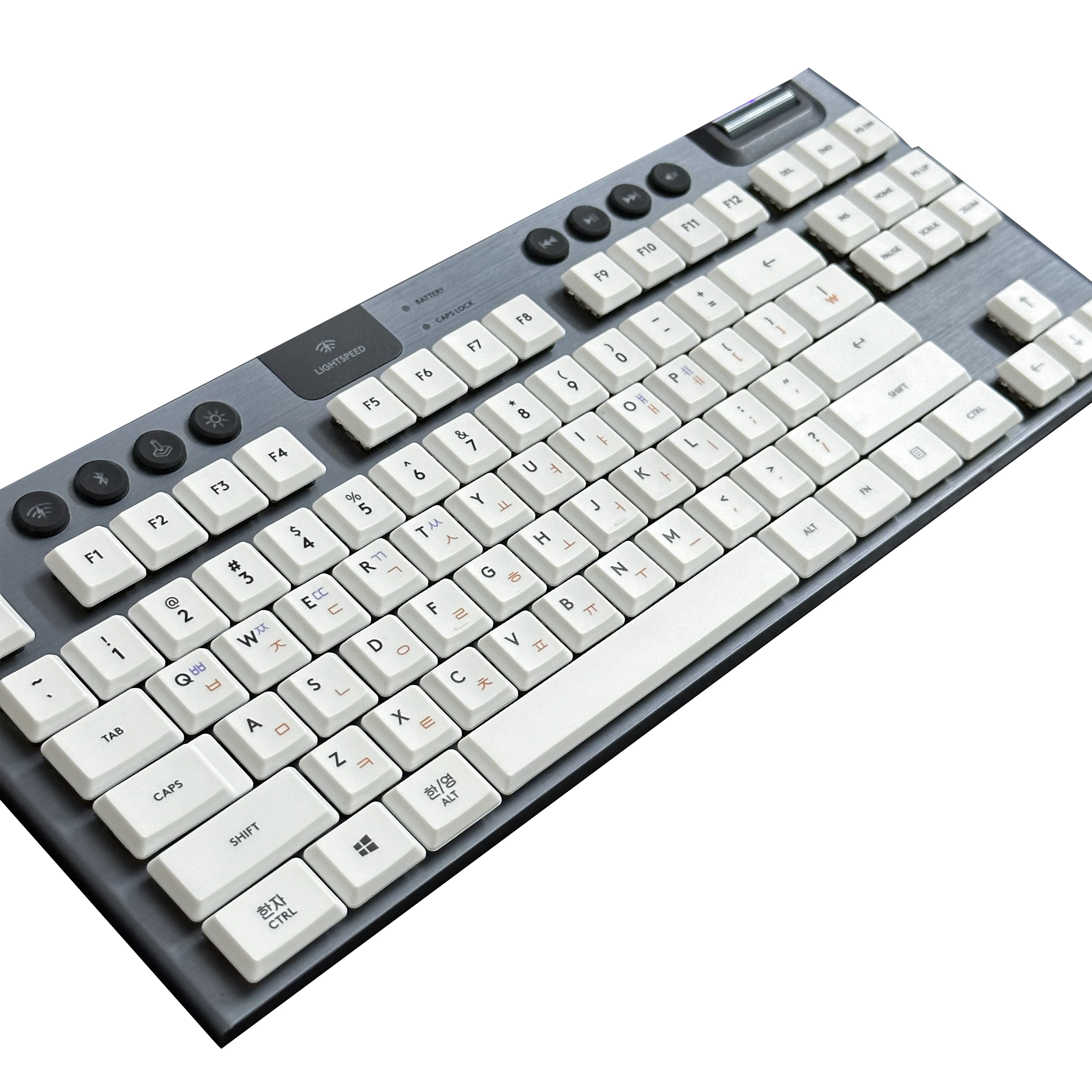 Logitech G813/G815/G913/G915 TKL RGB 기계식 키보드에 적합한 한국어 키 캡 PBT 미니멀리스트 스타일 맞춤형 키 캡 세트