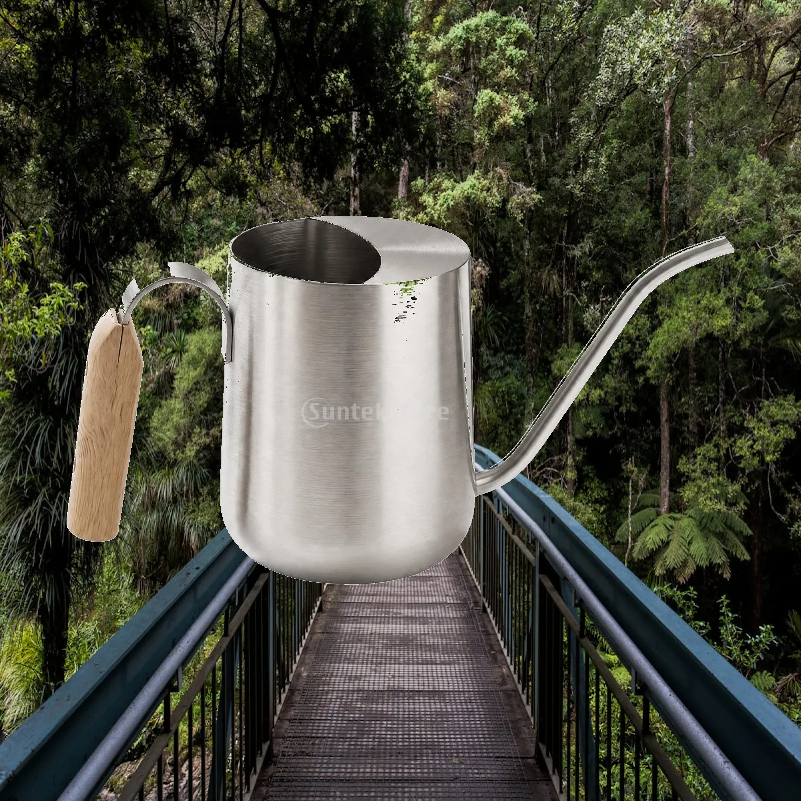 Stainless Steel Watering Can Easy to Refill Gooseneck Watering Can Long-Lasting No-Spill for Houseplant Owners, Houseplants