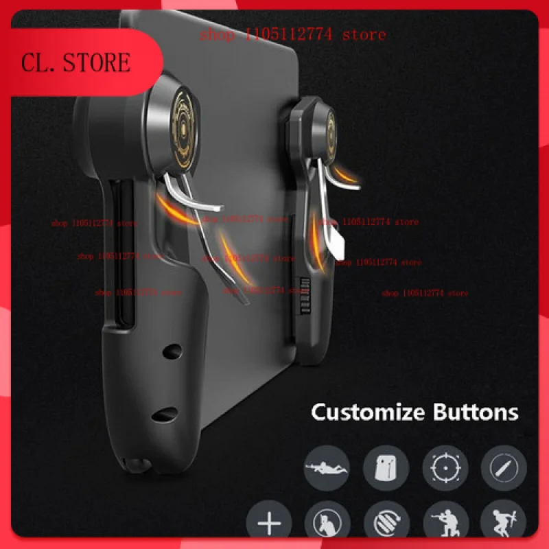 

For iPad Tablet Mobile Phone for PUBG Game Handle Controller Six Finger Game Trigger