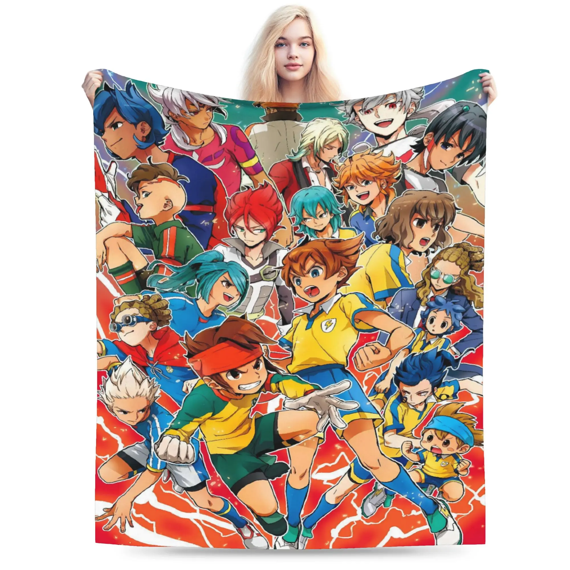 Inazuma أحد عشر Gouenji بطانية جودة سوبر الدافئة رمي بطانية الربيع صبي فتاة في الهواء الطلق الجدة المفرش #1