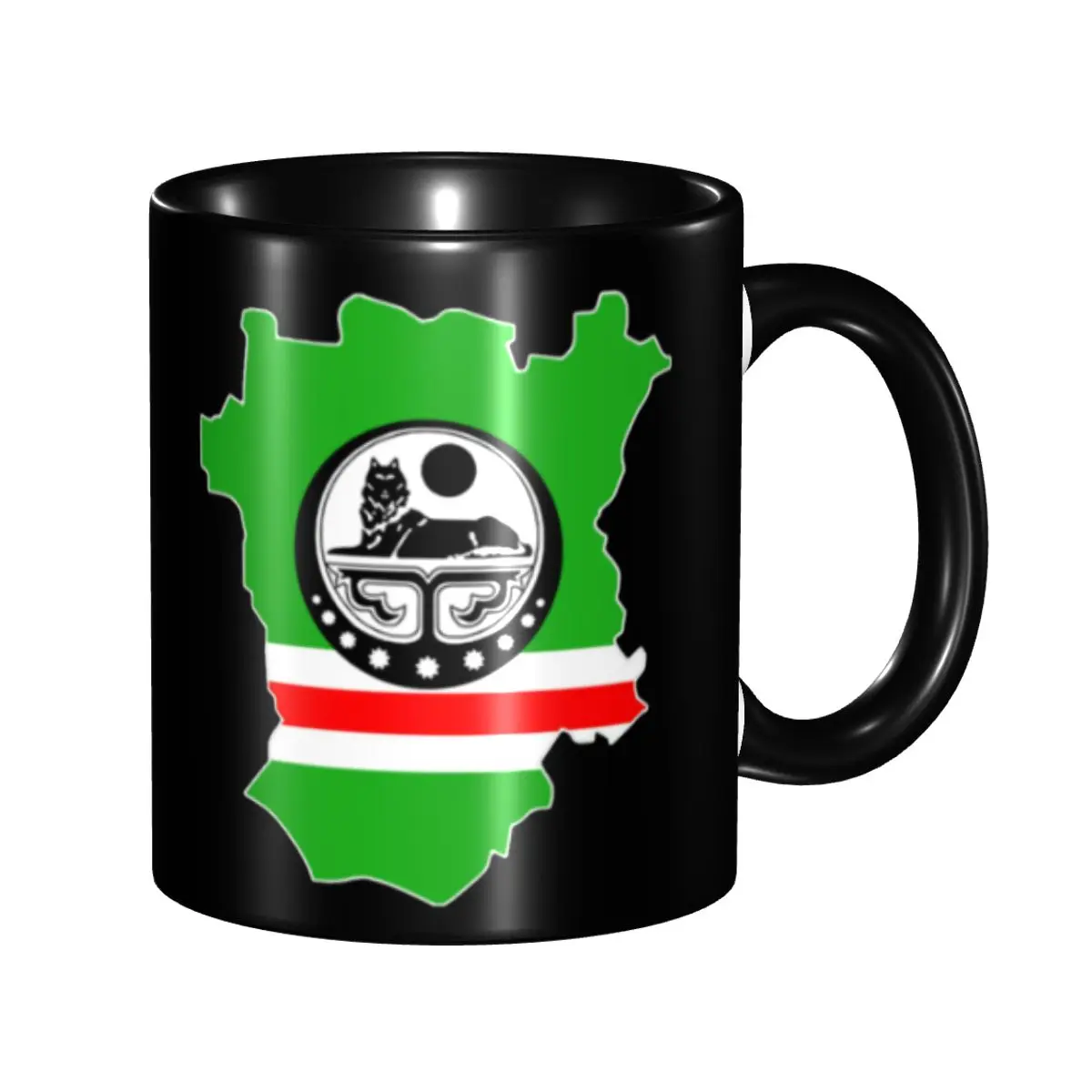 

High Quality Chechnya Flag Merch Mugs Kawaii Chechen Republic Coffee Cup