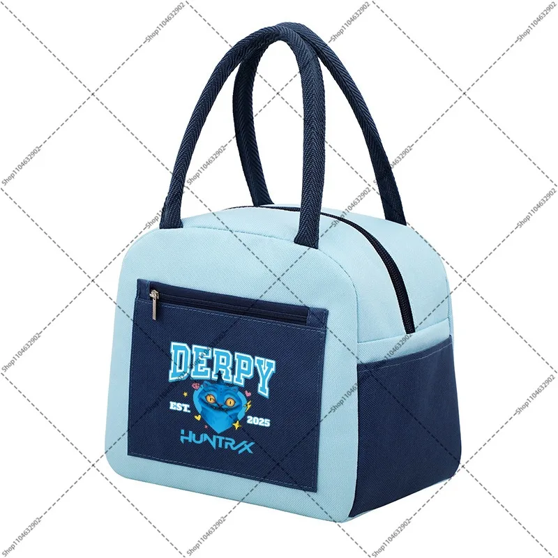 Tas Makan Siang Kpop Demon Hunters untuk Wanita Tas Pendingin Rumi Mira Zoey Tas Makan Siang Portabel Anak Laki-laki Perempuan Tas Tangan Fashion Kantor Sekolah