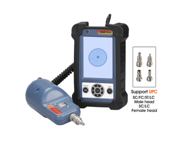 COMPTYCO AUA-400 Fiber Optic Inspection Microscope Probe with 3.5 Inch Display Screen Monitor