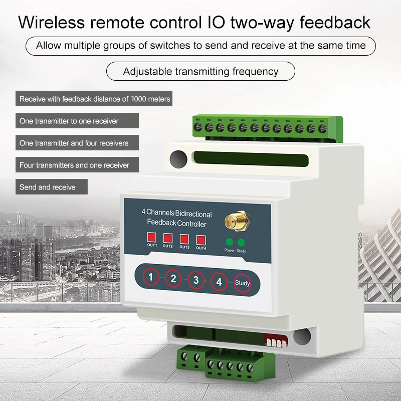 Imagem -03 - Transceptor de Interruptor de Transmissão sem Fio Controlador de Nível de Sincronização Controle Remoto Comutação de Wireles