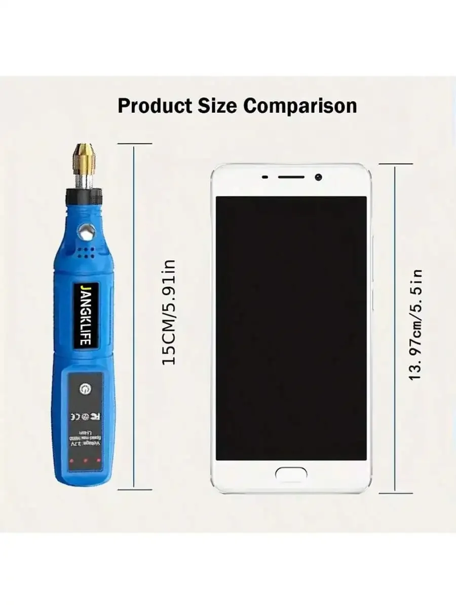 JANGKLIFE USB مجموعة أدوات دوارة لاسلكية النجارة النقش القلم DIY للمجوهرات المعادن الزجاج مثقاب لاسلكي صغير