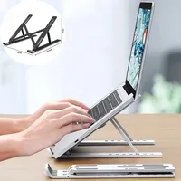 Laptop Holder Stand Adjustable Foldable Portable for Notebook Computer Bracket Lifting Cooling Holder Non-slip