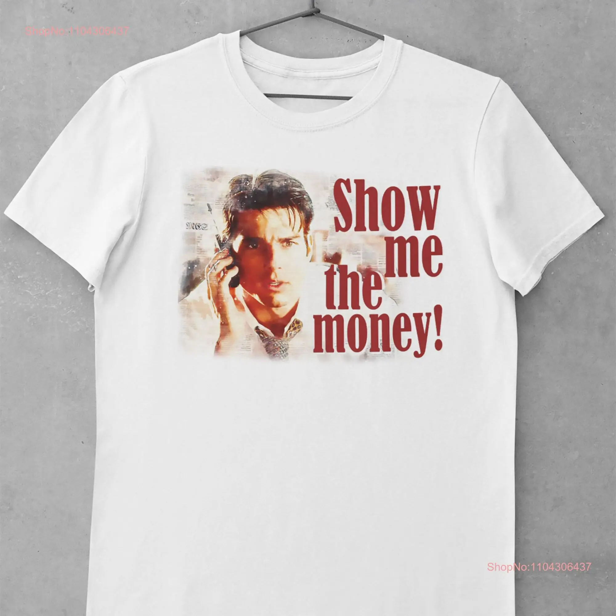 Vintage Show me the money meme Jerry Maguire movie fan art Tom Cruise T Shirt for fans long or short sleeves