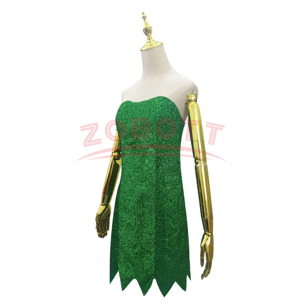 Disney Miss Tinker Bell Cosplay Costume Set Dress Suit Halloween Prop