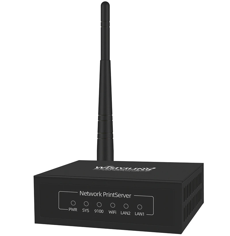 خادم الطباعة 1-4 جهاز مشاركة طباعة الشبكة بمنفذ USB، مسح طباعة الهاتف المحمول اللاسلكي الاختياري عبر WiFi