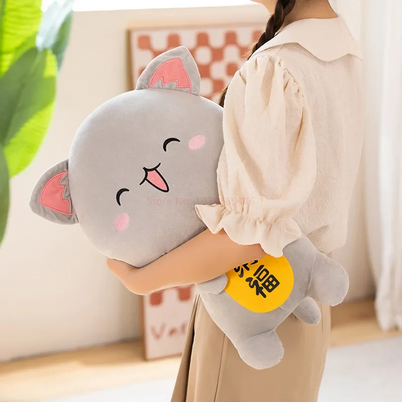 Kawaii Mitao Cat Recruiting Wealth Cat Couple Plush Doll Plush Toys Stuffed Cute Animal Dolls Pillow Opening Ceremony Gift Doll