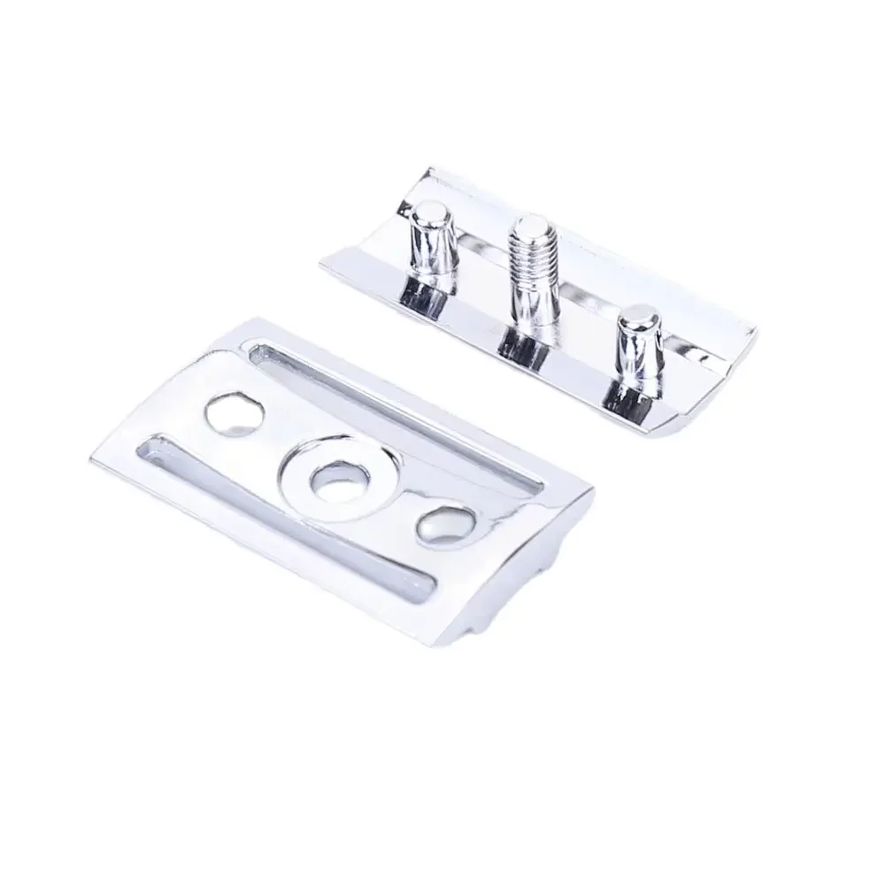 YAQI винтажная хромированная зубчатая бритвенная головка с двойным лезвием для мужчин, портативная дорожная бритвенная головка в стиле минимализм