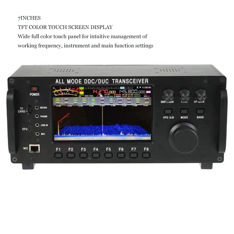 ZT7500 SDR Short Wave Transceiver HF LF 6M VHF UHF DDC DUC All Mode Mobile Radio 100W 0-750MHZ Receive Touch Screen