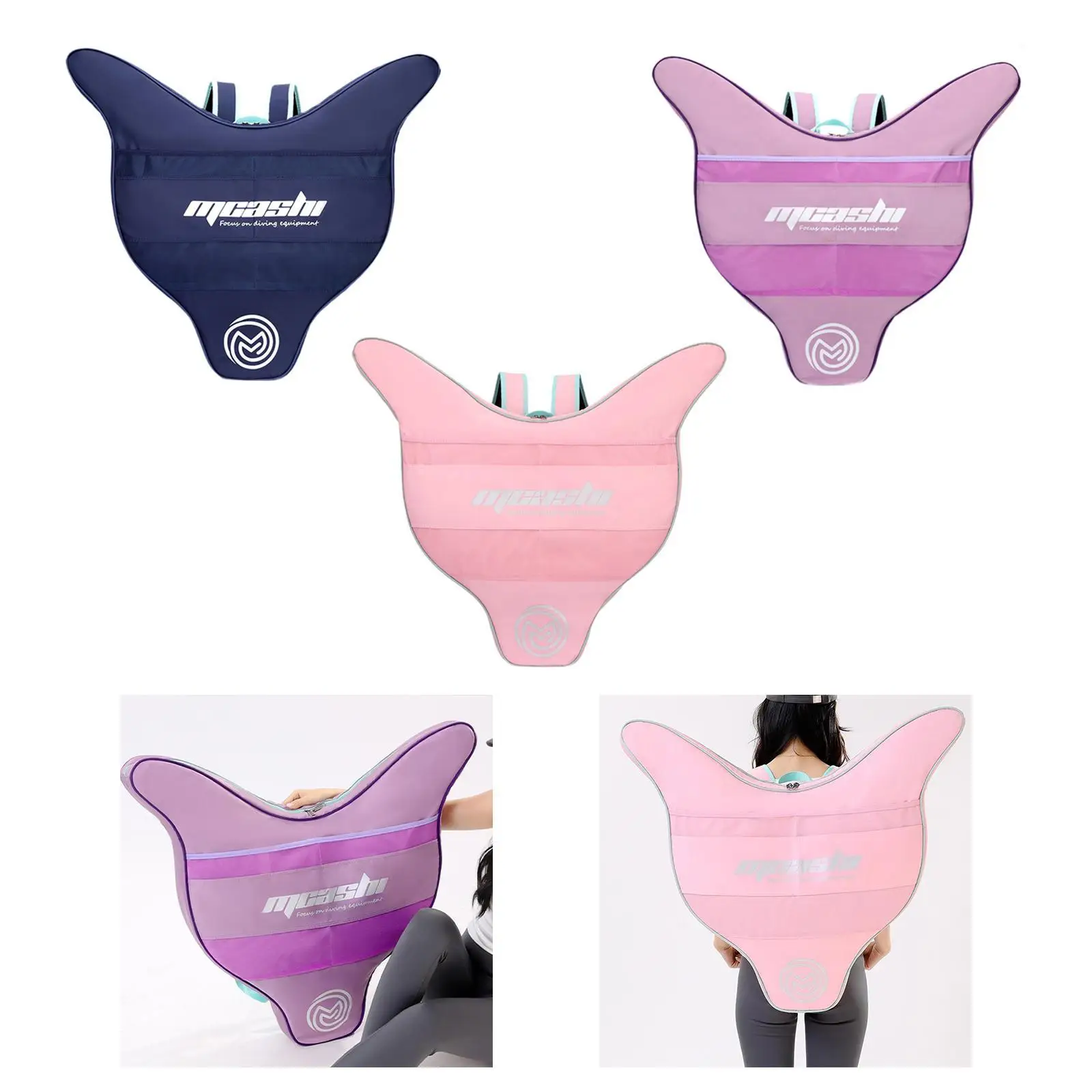 

Swim Fin Bag Heavy Duty Adjustable Shoulder Strap Tote Monofin Carrying Bag