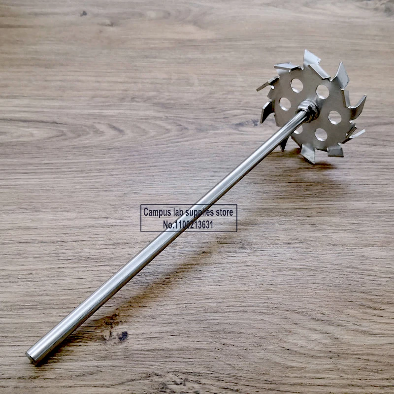 1set Stainless Steel Sawtooth Type Dispersing Blade SUS304 Stirring Disc Dispersing Paddle with Guide Hole