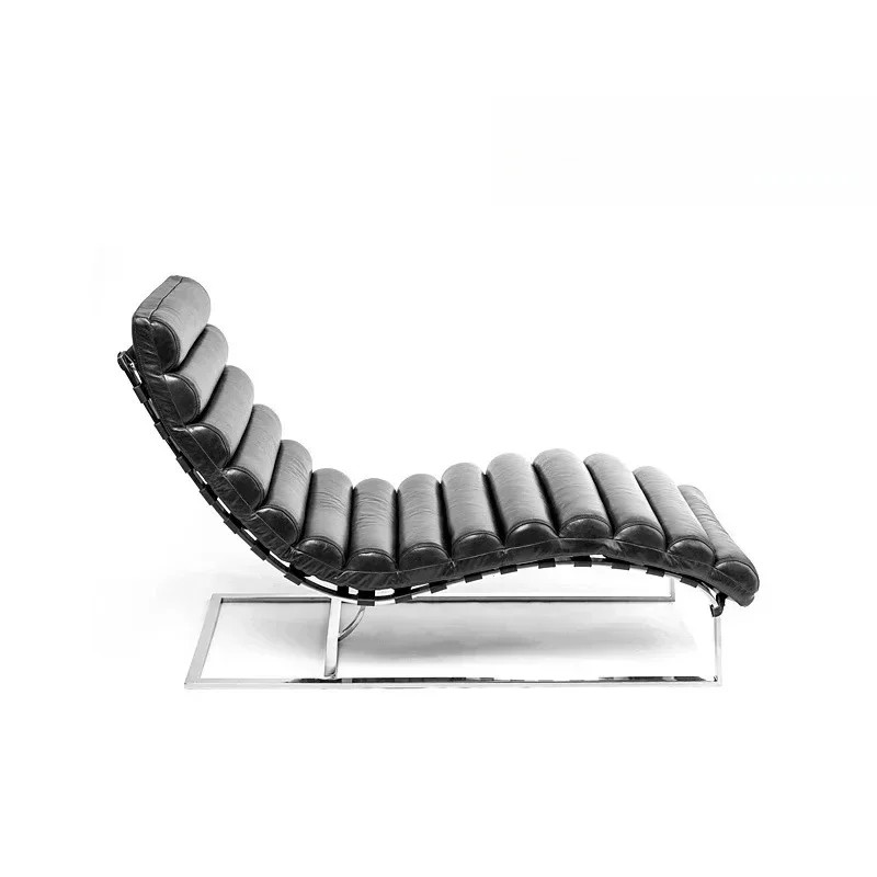 Home recliner lunch break balcony high-end living room retro light luxury leisure chair