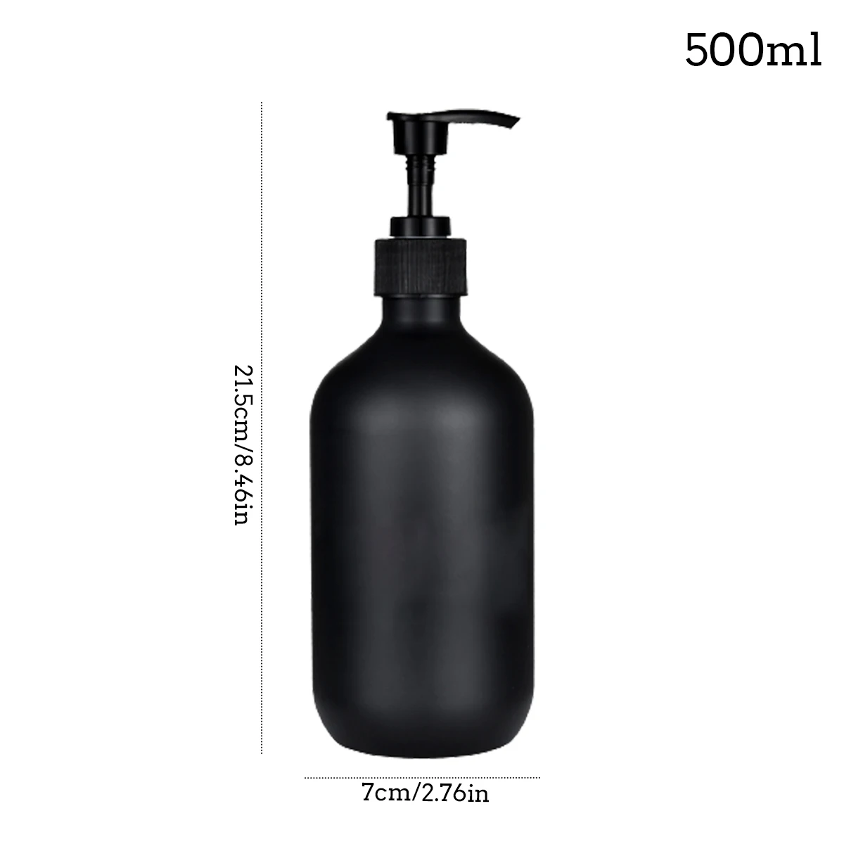 Kitchen Soap Dispenser Contains Hand Soap and Dish Soap Dispenser Sink Countertops Decor Dividing Bottle 500ml