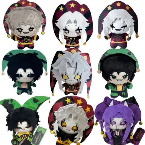 New The Freak Circus Plush Pierrothe Harlequin Freaks Pierrot Plush Dolls Toys 10CM Anime Game Peripherals Plushie Pendant Gifts