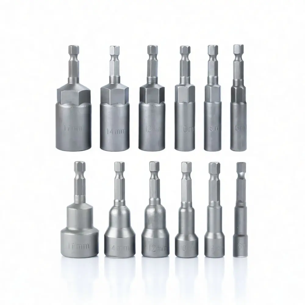 Chrome Vanadium Steel Magnetic Hex Socket 65mm Nut Setter For Fuxin Power Screwdriver Impact Driver Bit Hand Tool Appliance