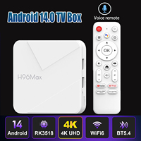 H96 Android 14 TV Box RK3518 2.4G 5G Wifi6 BT 3D HD