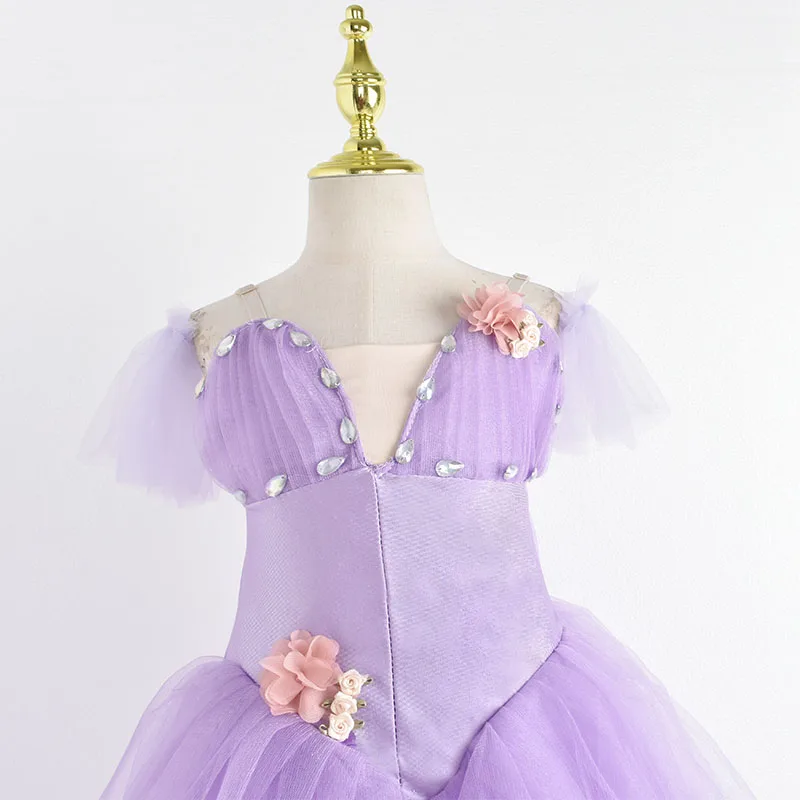 Tutú de Ballet profesional para niñas, plato azul y rosa, tutú de panqueque, vestido de fiesta de bailarina, traje de baile de Ballet para mujeres y niños