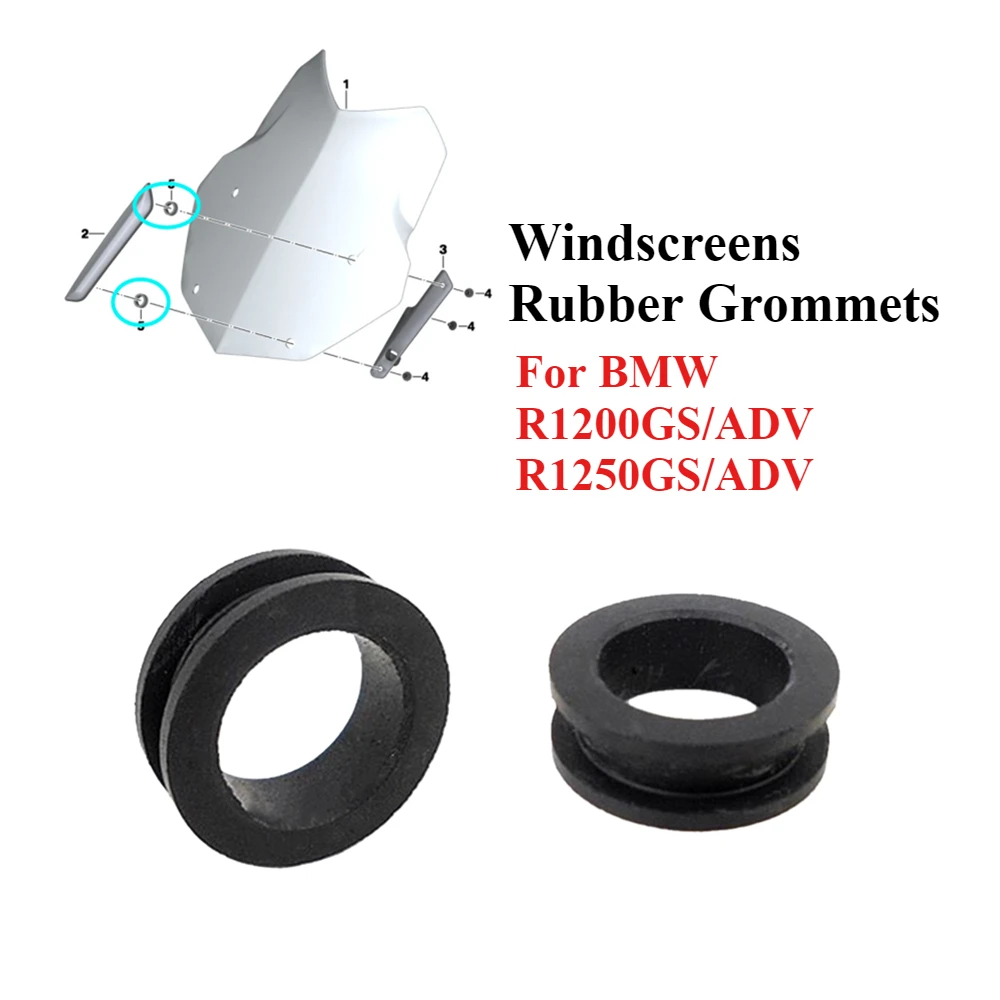 Windshield Windscreens Rubber Plug Hole Rubber Grommets For BMW R1200GS LC R1200GSAdventure R1250GS Adv 2013-2021 ome4663855787