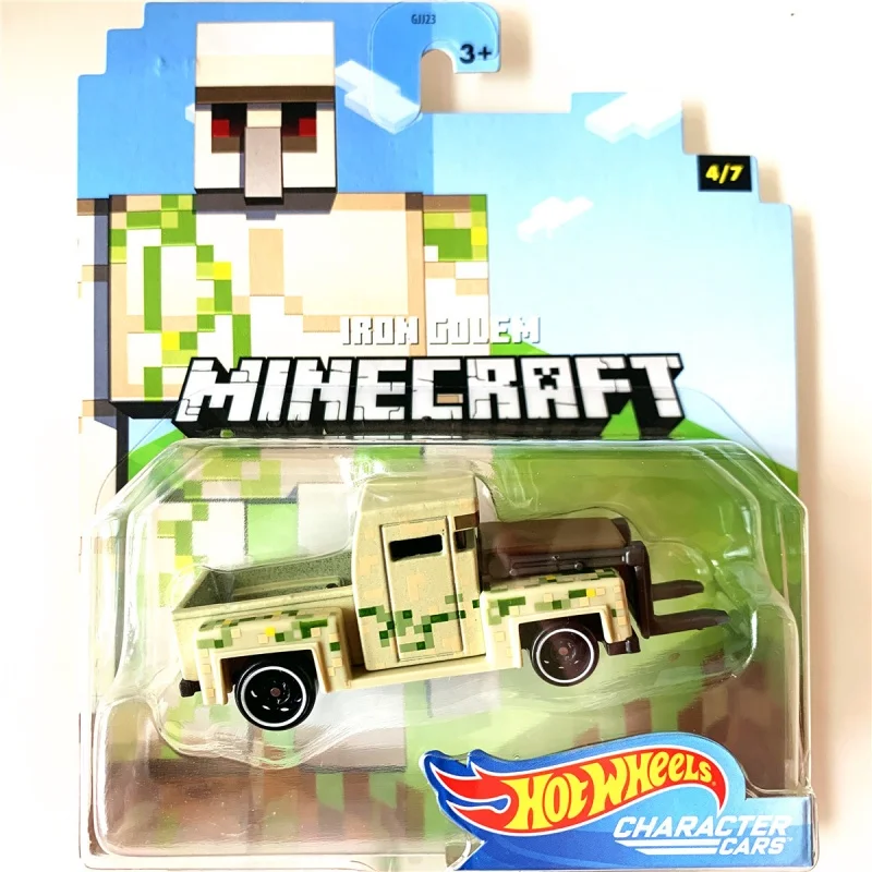 حقيقية الساخن عجلات ماين كرافت سلسلة لعبة مجسمة سيارة سطح المكتب زخرفة المقتنيات هدايا العيد في الأوراق المالية #5