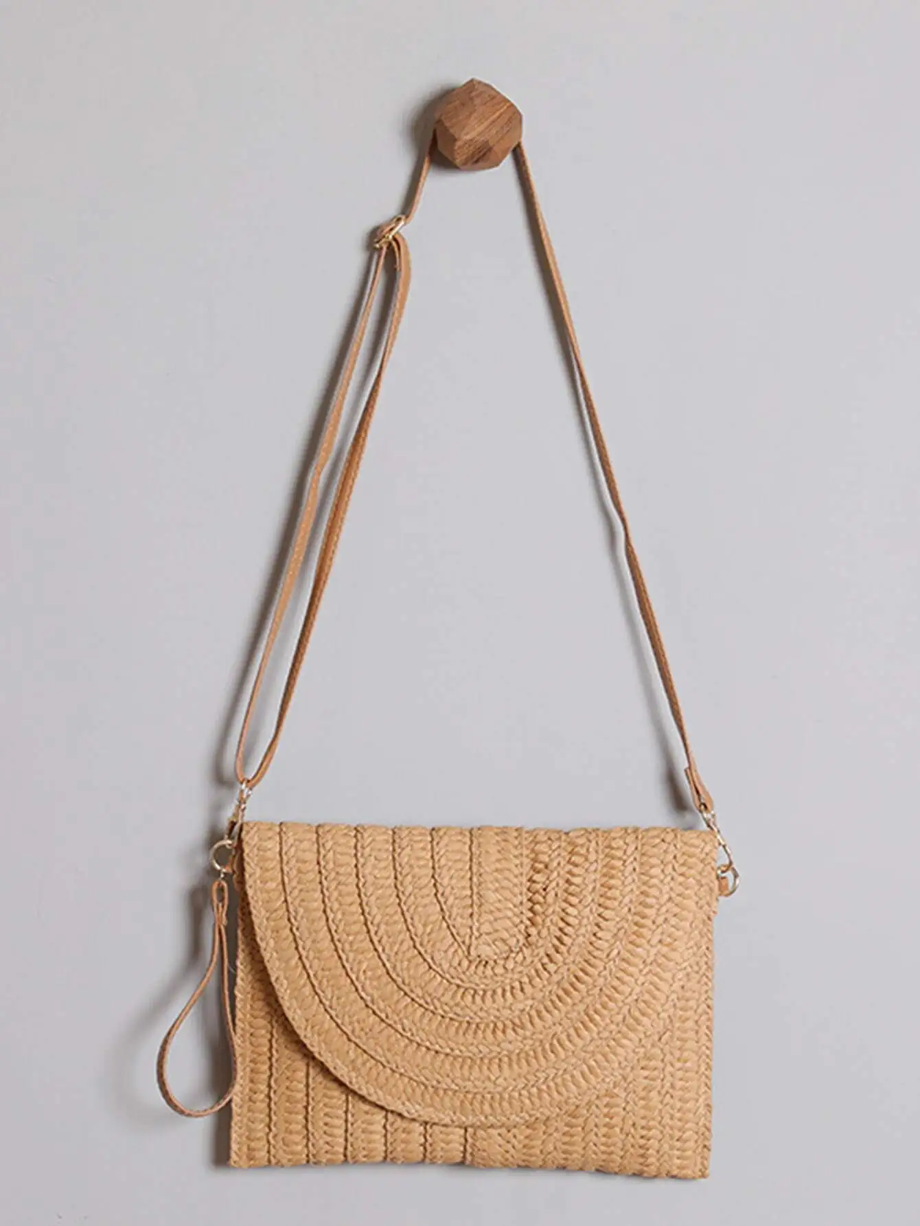 حقيبة Yogodlns النسائية البسيطة المصنوعة من القش - للصيف/العطلات/الشاطئ، وأساسيات الشاطئ، ومشاعر الشاطئ