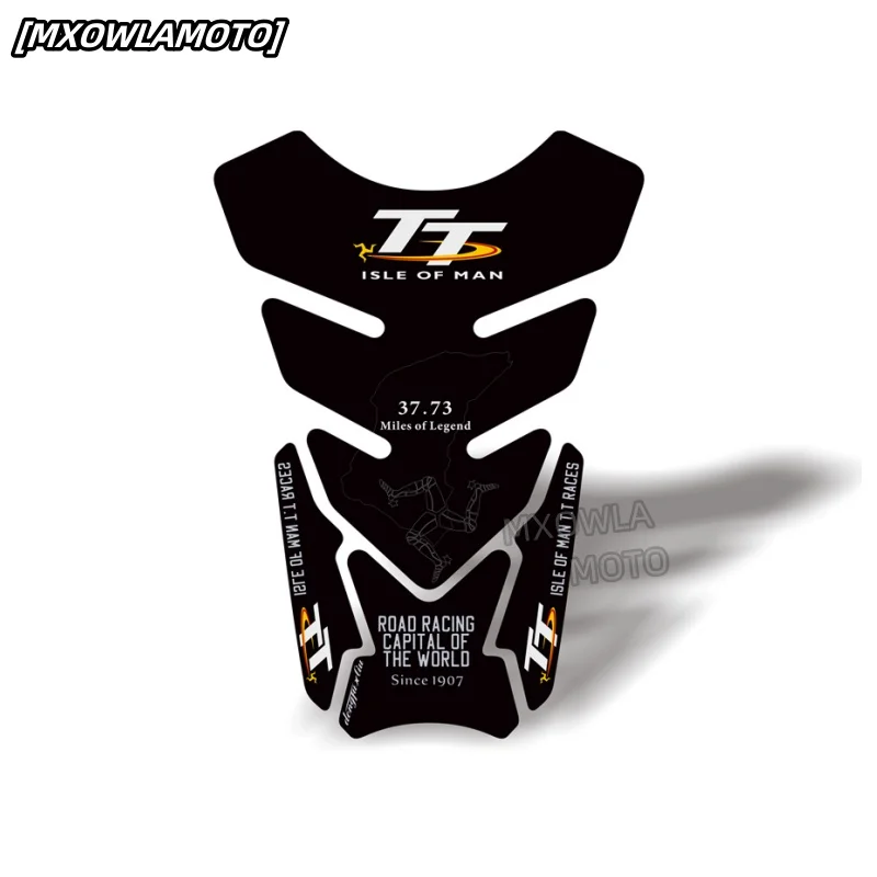 3D Fish Bone Sticker Motorcycle For Details about Isle of Man TT Races Raised Fuel Tank Pad Reflective Tankpad