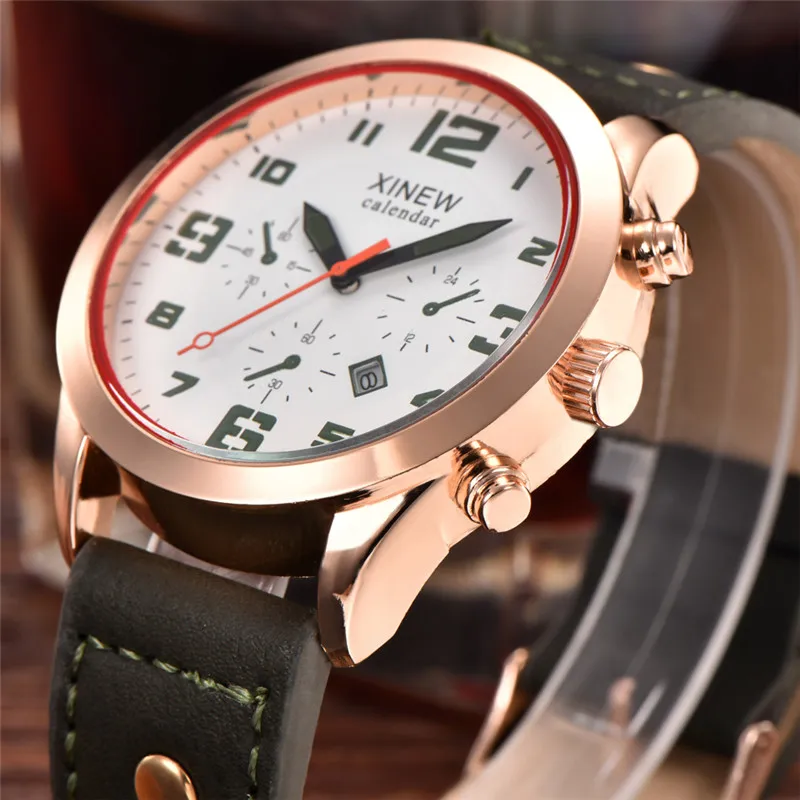 Relogio Masculino XINEW Brand Boys Watches Men Students Fashion Leather Band Gifts Quartz Watch Montre Homme Reloj Hombre 2026