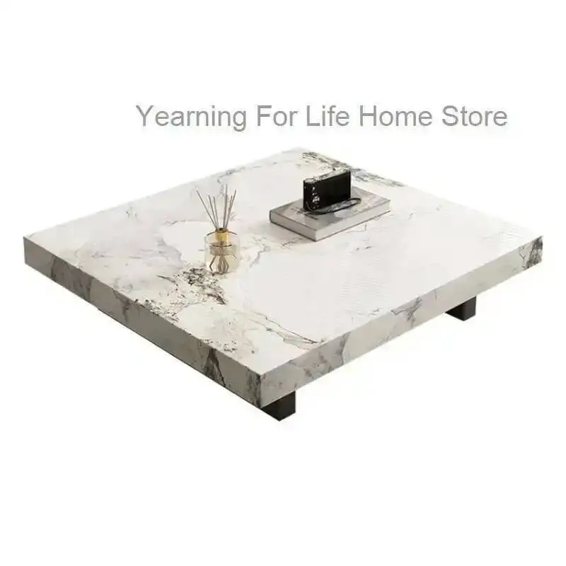 

Minimalist Display Fashion Coffee Tables Nordic Premium Luxury Coffee Table Aesthetic Square Table Basse De Salon Home Furniture