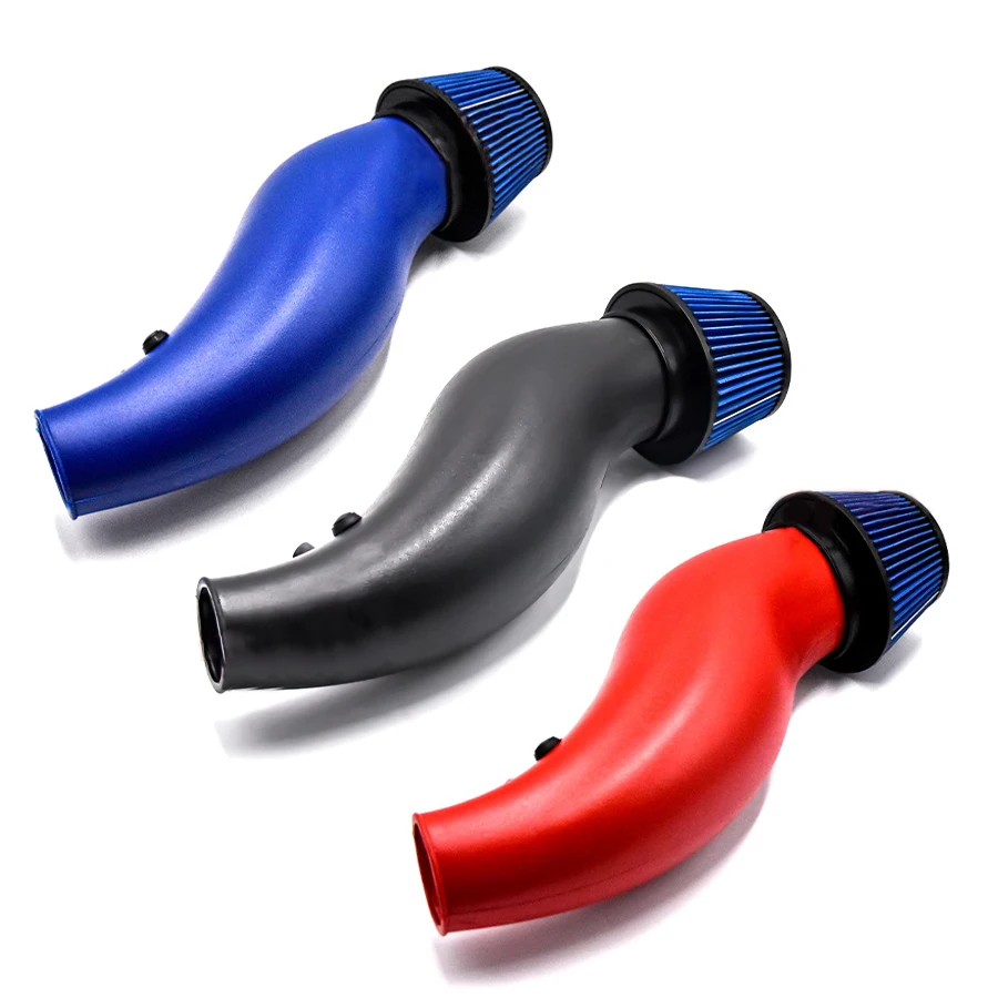 أنبوب سحب هواء بلاستيكي لهوندا سيفيك 92-00 EK على سبيل المثال ، فلتر هواء 3 "76 ، أحمر ، أزرق ، أسود