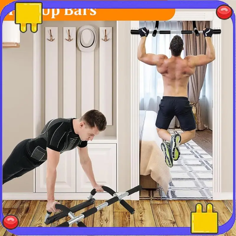 

Wall Mounted Pull Up Bar - Chin Up Bar For Doorway, Multi-Gym Home Fitness Equipment With Enhanced Door Frame Protection