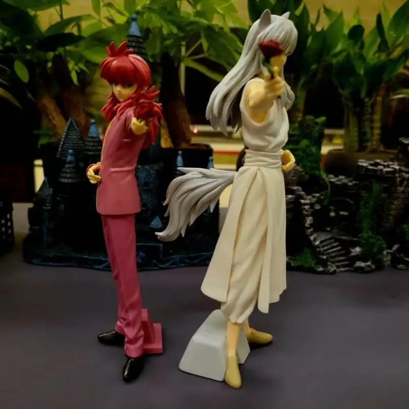Genuine Bandai Banpresto Dxf Yuyu Hakusho Kurama And Youko Kurama Pvc Figure Model Anime Desktop Ornament Toy Festival Gifts