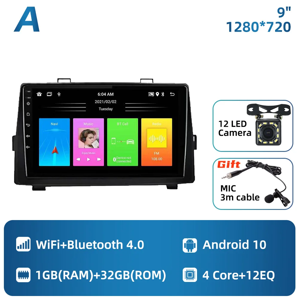 Voor Toyota Noah Voxy 70 2007-2013 2 Din Android Autoradio Stereo GPS Carplay Navigatie Head Unit Autoradio multimedia Kaarten