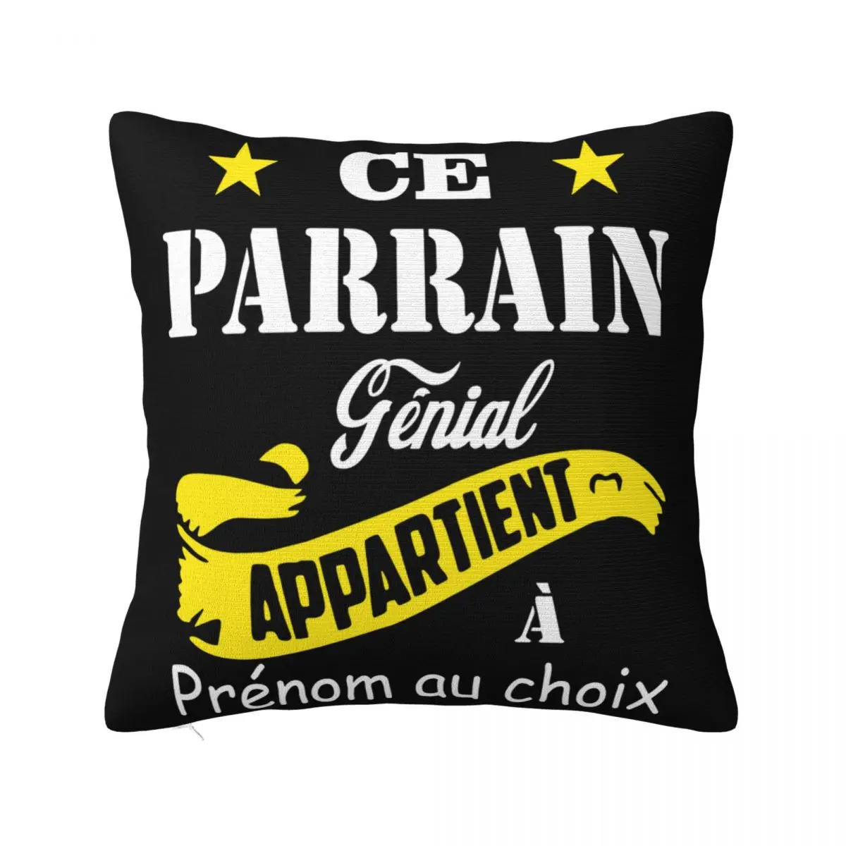 Personnalise Meilleur Parrain Parfait Cool Idee Cadeau Maillot Fete I005 Simple Women Present Female Pillow Case