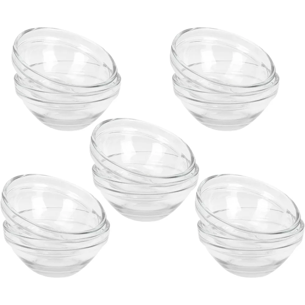 10pcs Transparent Acrylic Face Mask Essential Oil Bowl Face Makeup Skin Care Tools Beauty Salon Essential Oil Bowl Applicator