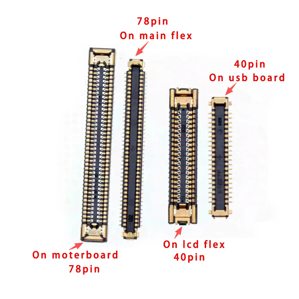 2-10 Piezas Conector FPC Flexible para Pantalla LCD de 40/78 Pines para Samsung Galaxy A52 A72 A525 A526 A725 A725F A52 A526F