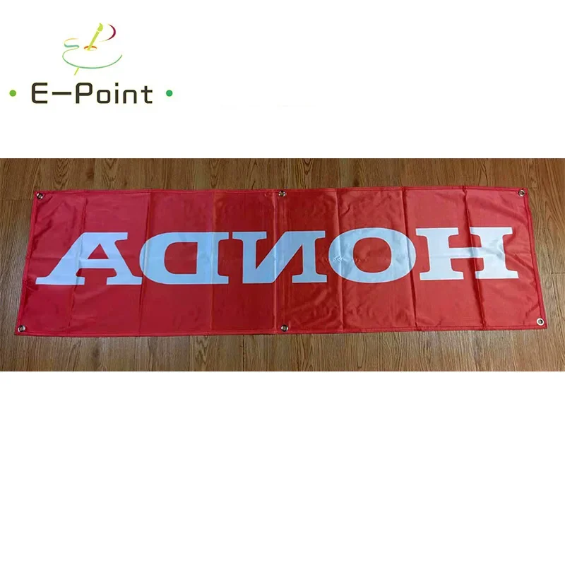 130G 150D Material Honda Motorcycles Car Banner 1.5ft*5ft (45*150cm) Size for Home Flag Indoor Outdoor Decor yhx027