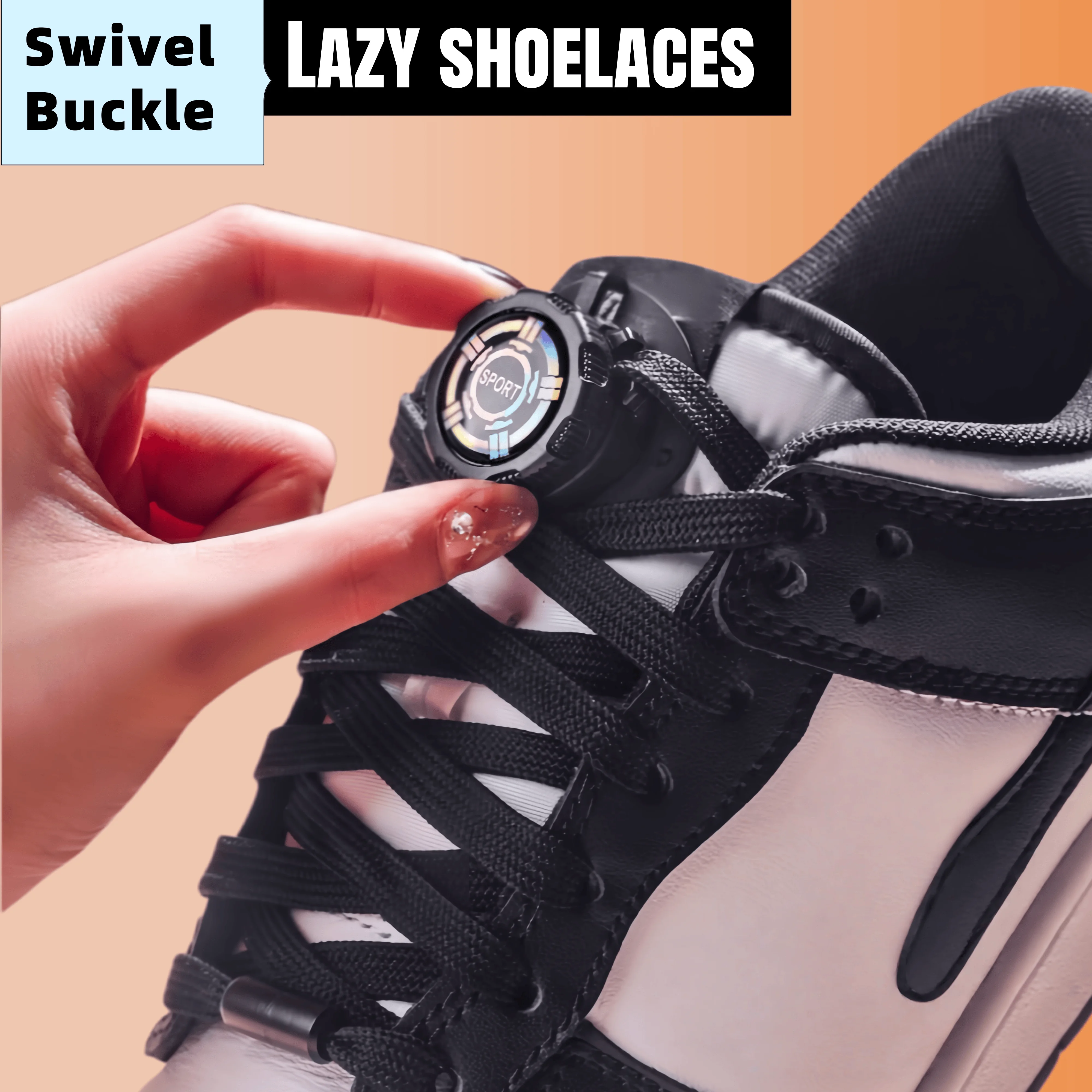 Verbreiterte Flache Automatische Schnürsenkel mit Drehverschluss, Schnürsenkel ohne Binden für Sneaker, Schnellverschluss-Zubehör für Erwachsene und Kinder, Unisex
