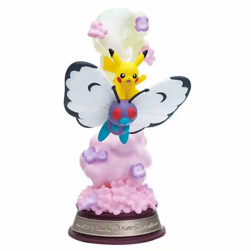 Echte Re-Ment Pokemon Swinging Swing Collection 3 Pikachu Jirachi Greninja Anime Action Figure Model Decor Speelgoed Verjaardagscadeau