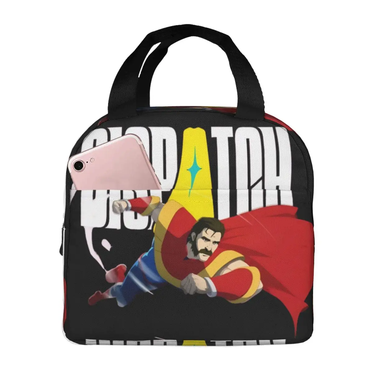 

Dispatch Game Logo Phenomaman Insulated Lunch Bag Food Container Portable Cooler Thermal Lunch Boxes For Travel