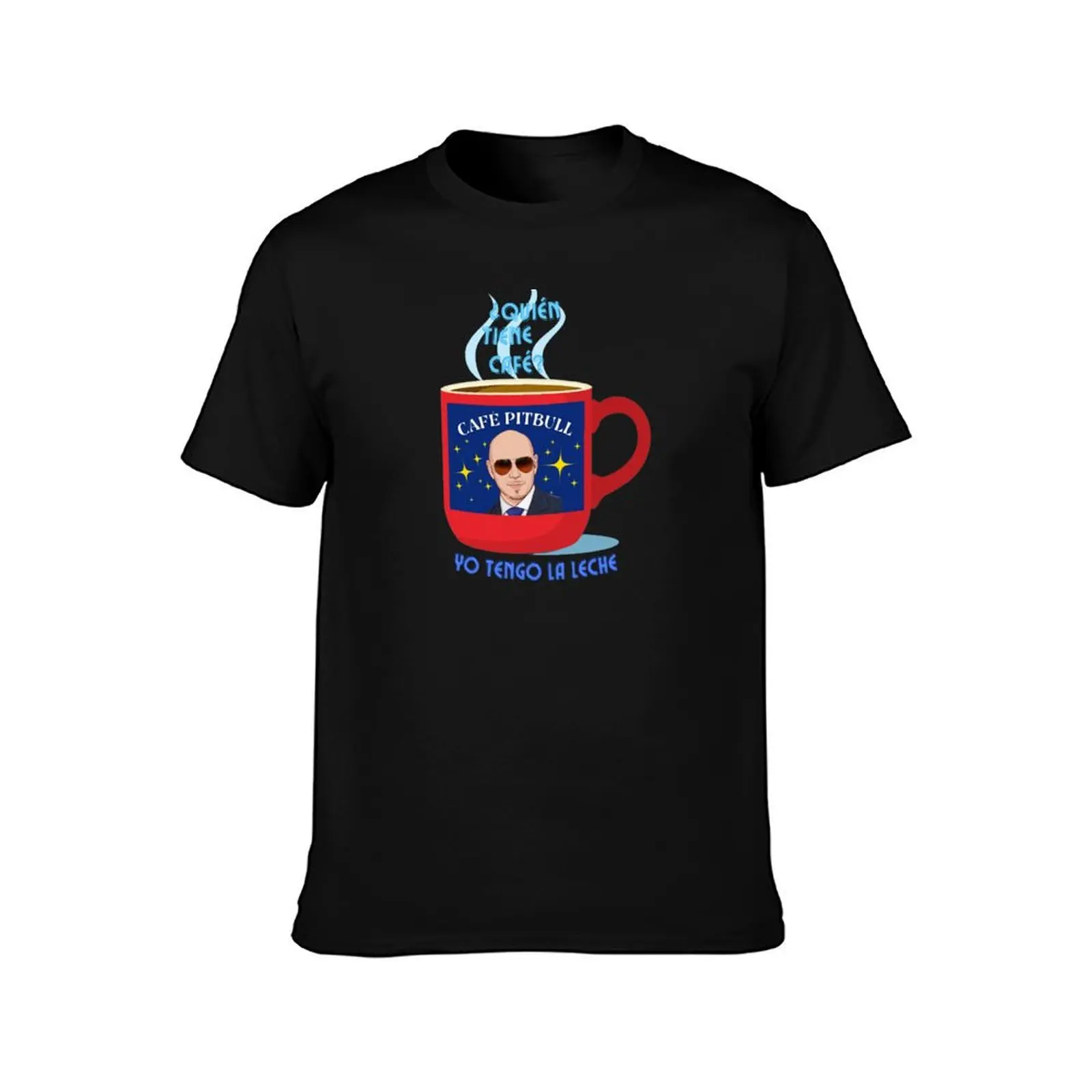 Pitbull Café con Leche T-Shirt Casual Everyday Short Sleeve T-Shirt