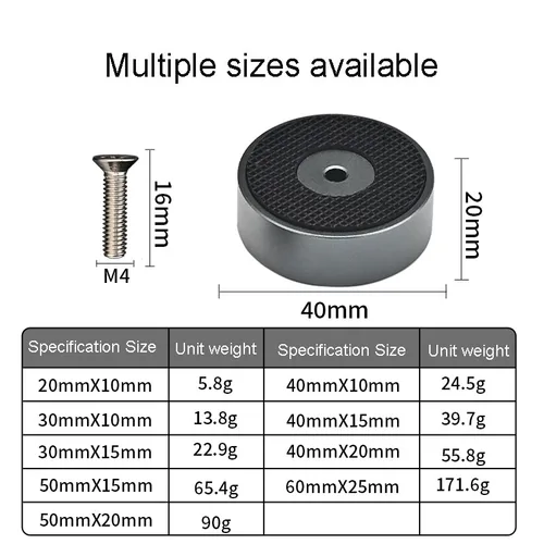 Imagen 2 del producto Amplificador de altavoz de Audio HiFi, reproductor de CD, amortiguador de aleación de aluminio, almohadilla de pie, soporte de chasis, punta de aislamiento, 4 Uds.