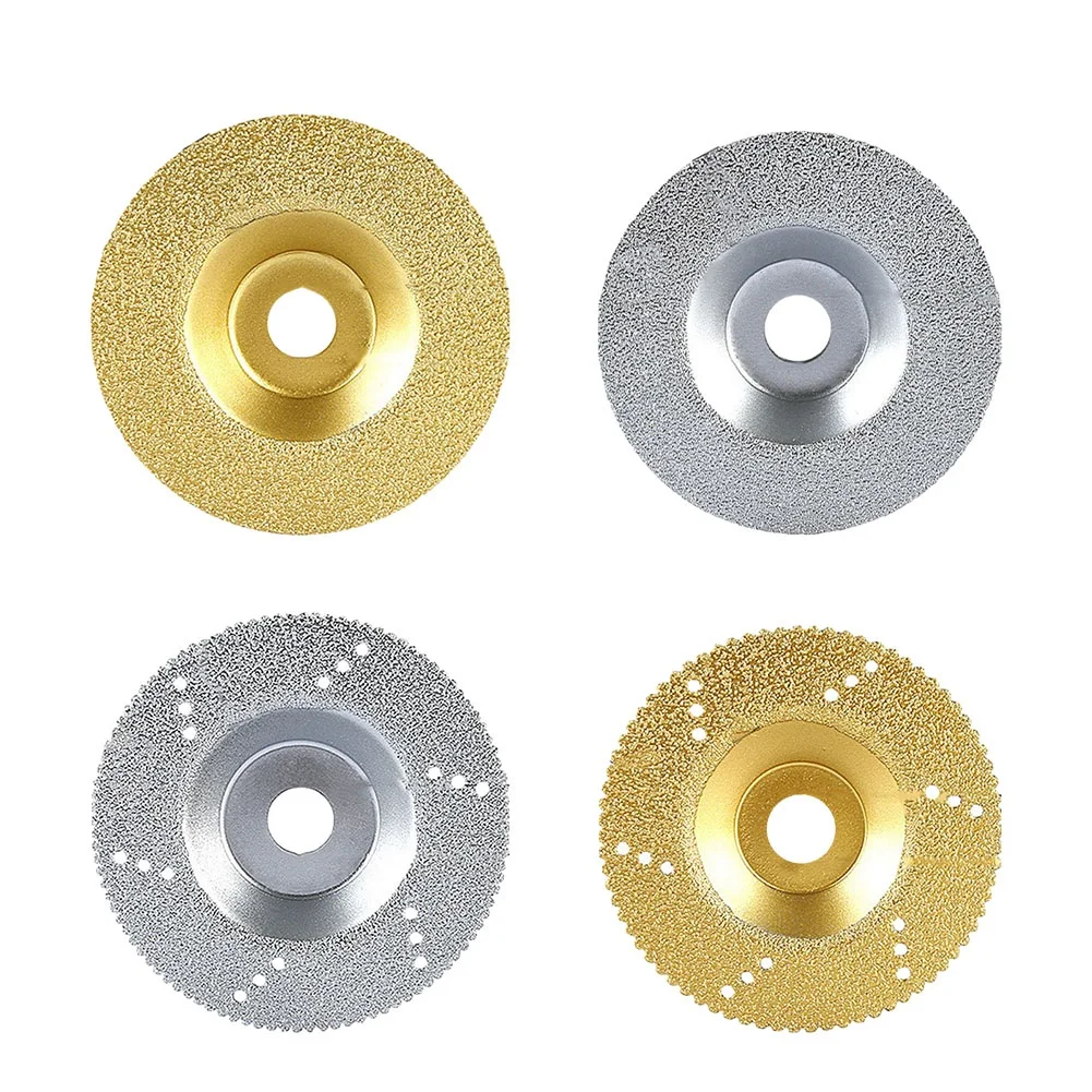 New Cutting Disc Grinding Wheel Blade 1pc Wear-resistant Diamond Cutting Disc Dry Grinding Disc Silver/ Gold High Quality